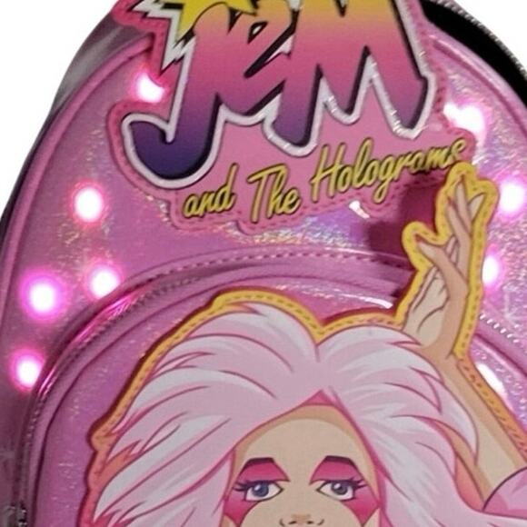 NWT Loungefly Jem & The Holograms Light Up Mini Backpack RARE Limited Edition